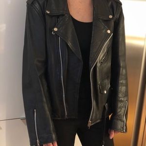 Black leather Moro jacket - euro size 42